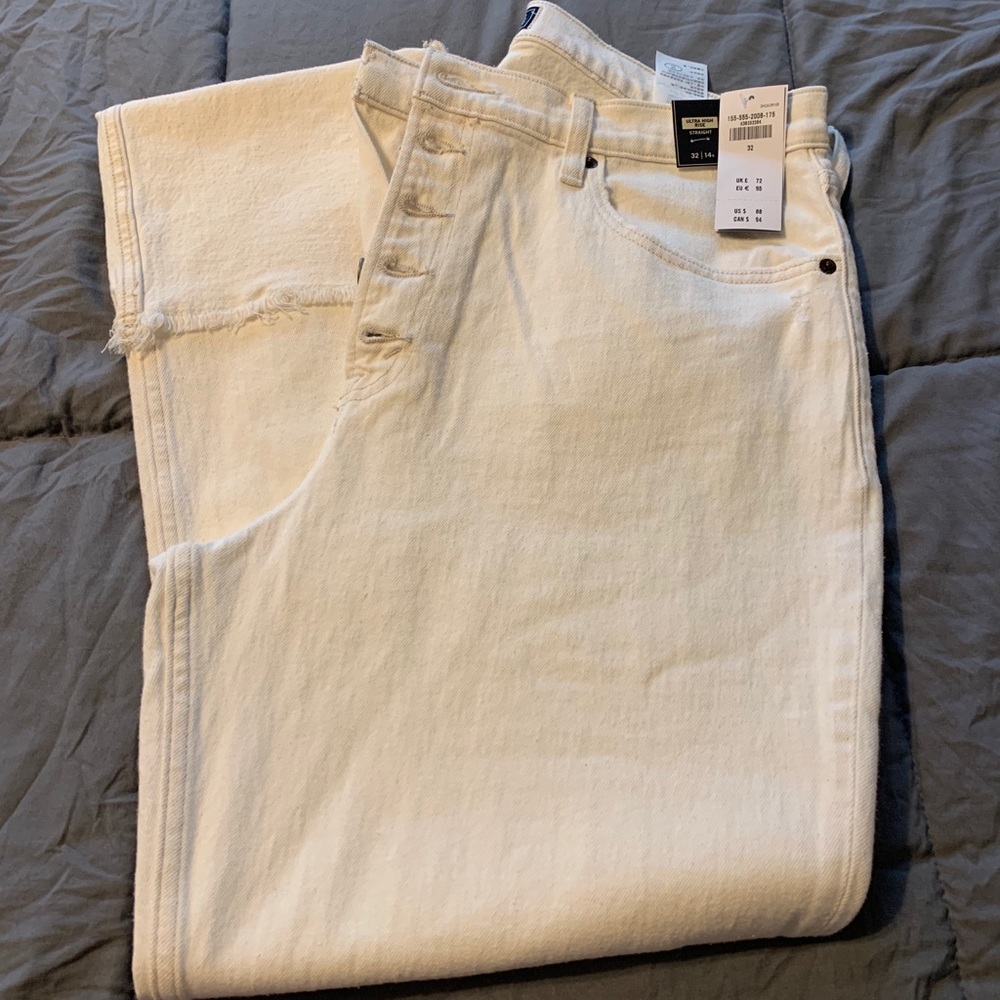 Abercrombie straight jeans with cuff